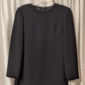 Elegant Black Long Sleeve Dress 12P